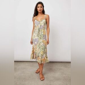 Rails Adalyn Gardenia Green Sleeveless Midi Dress S